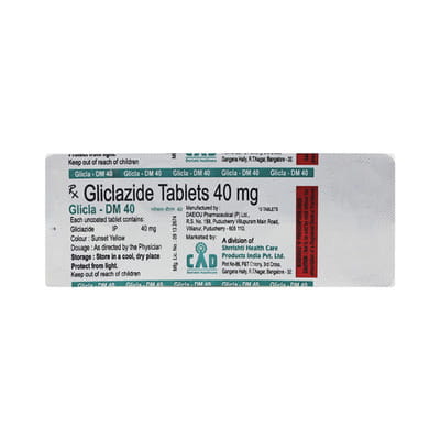 Glicla Dm 40mg Strip Of 15 Tablets