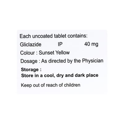 Glicla Dm 40mg Strip Of 15 Tablets