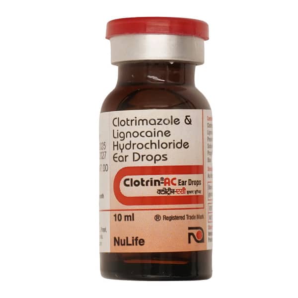 Clotrin Ac Bottle Of 10ml Ear Drops