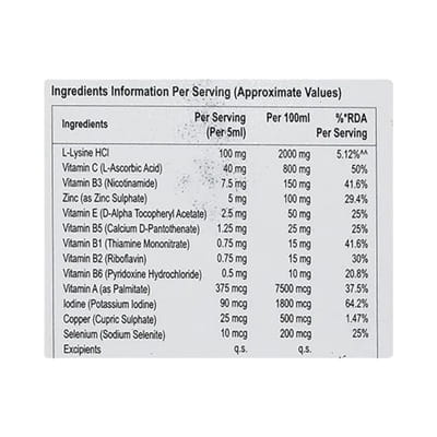 Zyvizest Bottle Of 200ml Syrup