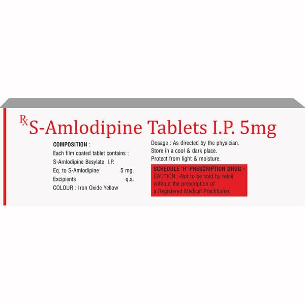 S Amoline 5mg Strip Of 10 Tablets