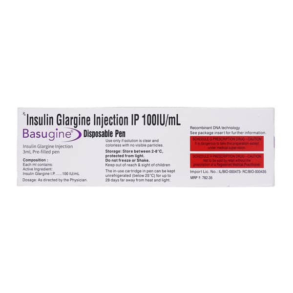 Basugine 100Iu Disposable Pen Of 3Ml Injection