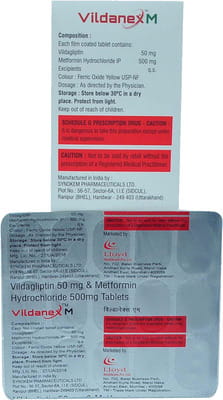 Vildanex M Strip Of 15 Tablets