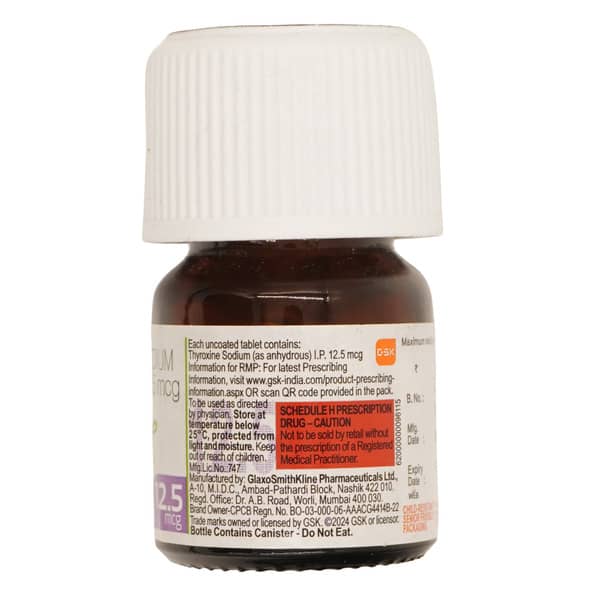 Eltroxin 12.5mcg Tablet