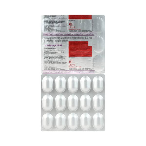 Vildanex M Sr Strip Of 15 Tablets