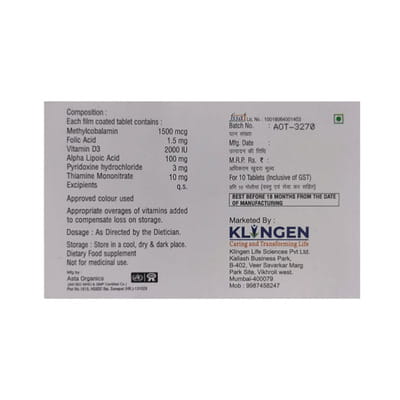 Nerveklin Strip Of 10 Tablets