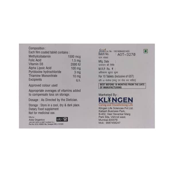 Nerveklin Strip Of 10 Tablets