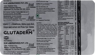 Glutaderm Strip Of 10 Tablets