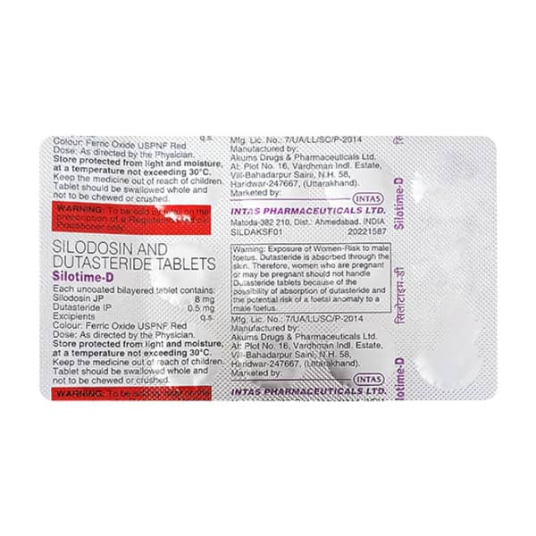 Silotime D Strip Of 15 Tablets