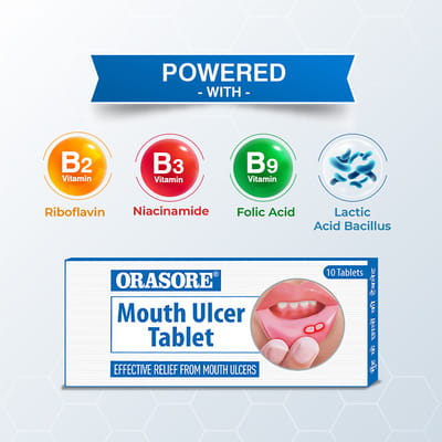 Orasore Strip Of 10 Mouth Ulcer Tablets