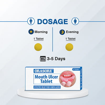 Orasore Strip Of 10 Mouth Ulcer Tablets