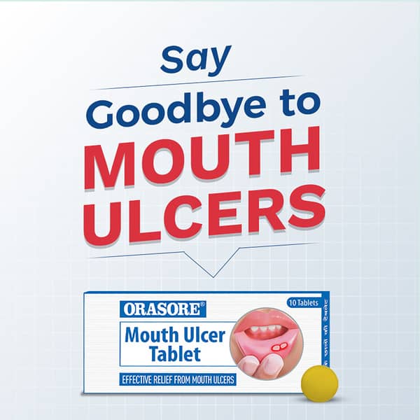 Orasore Strip Of 10 Mouth Ulcer Tablets