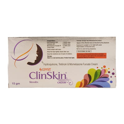 Clinskin Tube Of 15gm Cream
