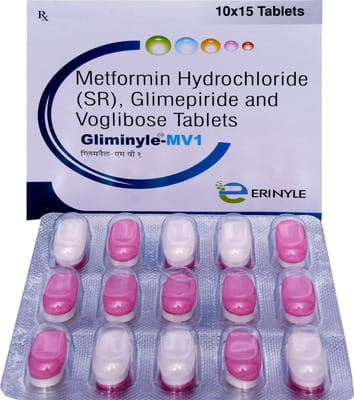 Gliminyle Mv 1mg Strip Of 15 Tablets