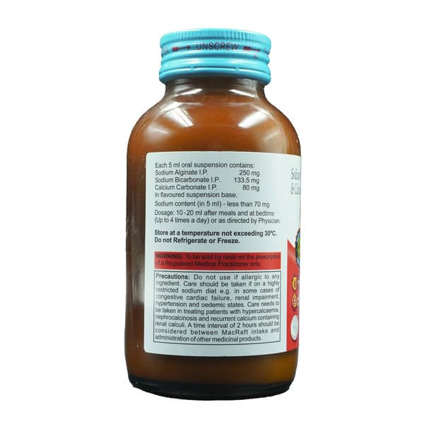 Macraft Mint Flavour Sugar Free Bottle Of 200ml Suspension