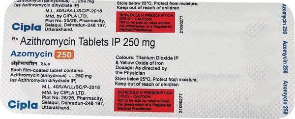 Azomycin 250mg Strip Of 6 Tablets