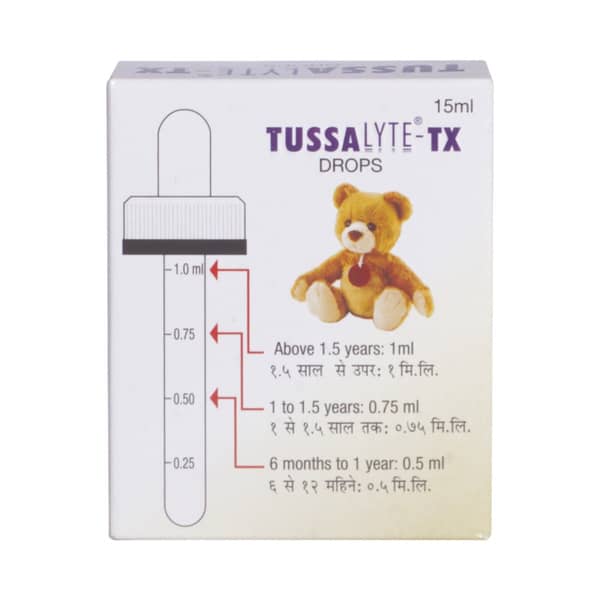 Tussalyte Tx Bottle Of 15ml Oral Drops