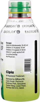 Easylax L Lemon Flavour Sugar Free Bottle Of 100ml Oral Solution