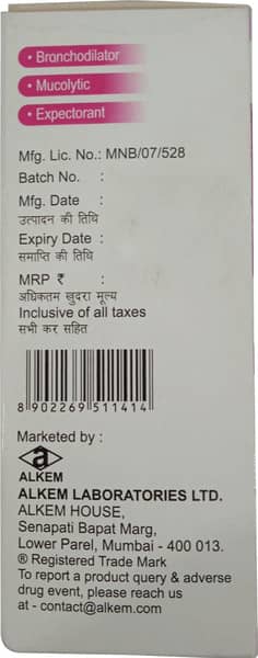 Alkof Ls Plus Bottle Of 100ml Syrup