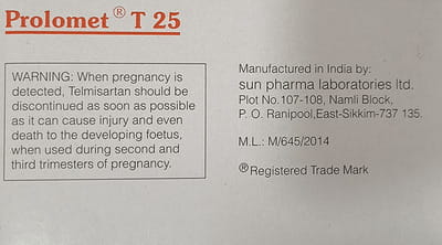 Prolomet T 25mg Strip Of 10 Tablets