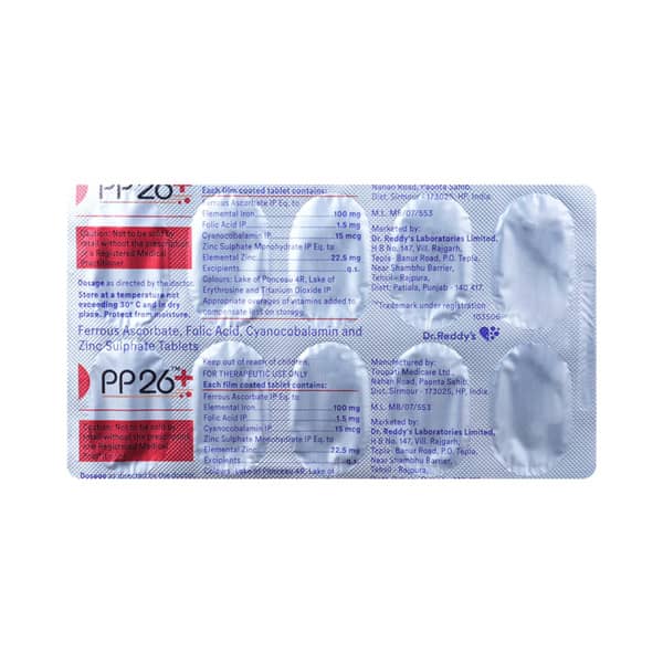 Pp26 Plus Strip Of 10 Tablets
