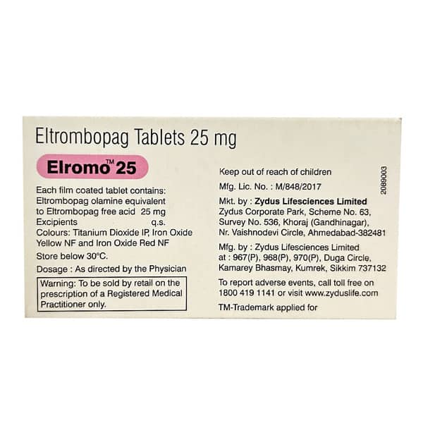 Elromo 25 Tablet 7 No's