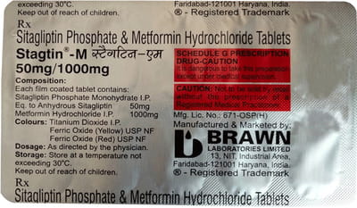 Stagtin M 50/1000mg Strip Of 10 Tablets