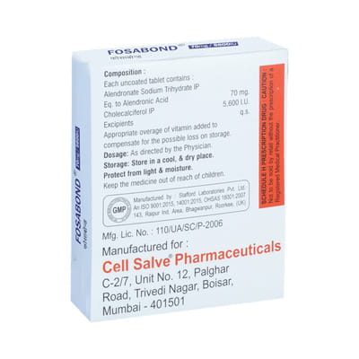 Fosabond 70mg/5600iu Strip Of 4 Tablets