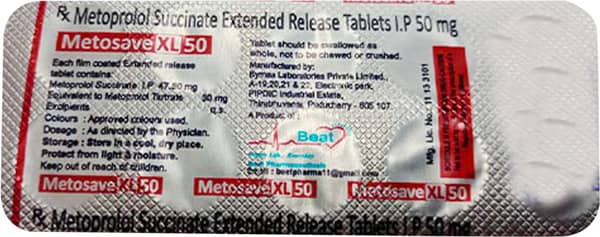 Metosave Xl 50Mg Strip Of 10 Tablets