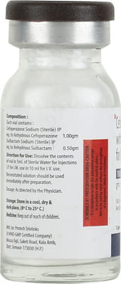 Trupera 1.5gm Dry Vial Of 1 Powder For Injection