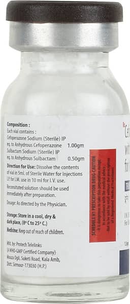 Trupera 1.5gm Dry Vial Of 1 Powder For Injection
