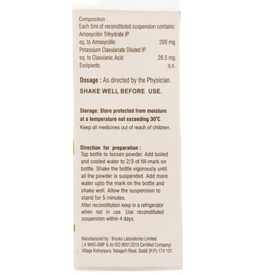 Augmed 228.5mg Bottle Of 30ml Dry Suspension