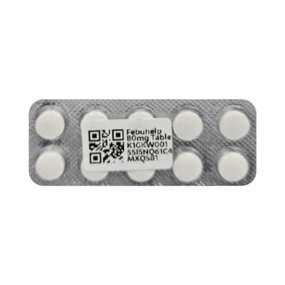 Febuhelp 80mg Strip Of 10 Tablets