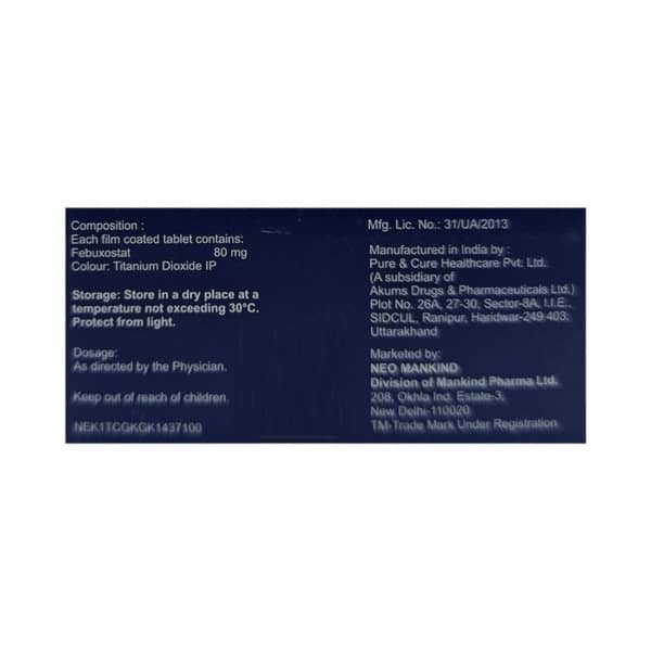 Febuhelp 80Mg Strip Of 10 Tablets