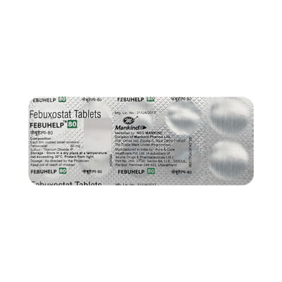 Febuhelp 80mg Strip Of 10 Tablets
