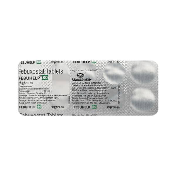Febuhelp 80Mg Strip Of 10 Tablets
