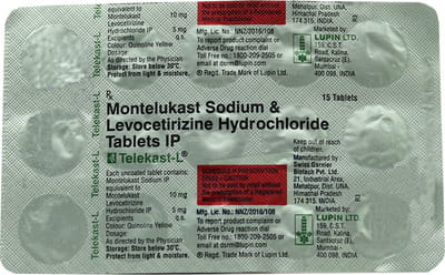 Telekast L Strip Of 15 Tablets