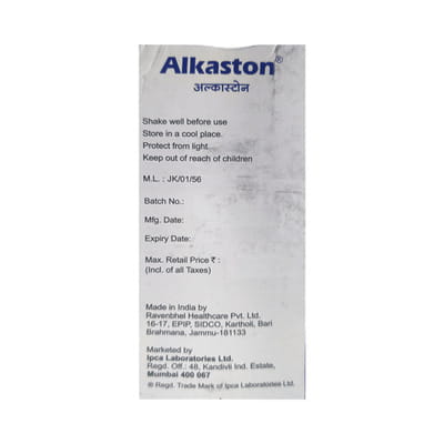 Alkaston Raspberry Flavour Sugar Free Bottle Of 450ml Oral Solution