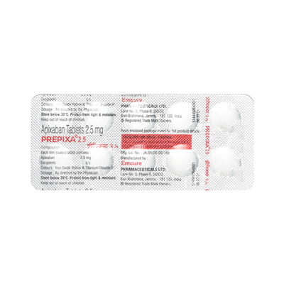 Prepixa 2.5mg Strip Of 10 Tablets