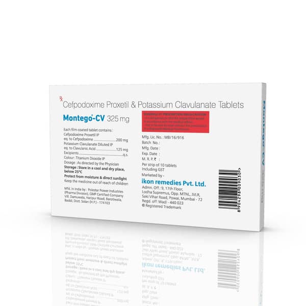 Montego Cv 325Mg Strip Of 10 Tablets