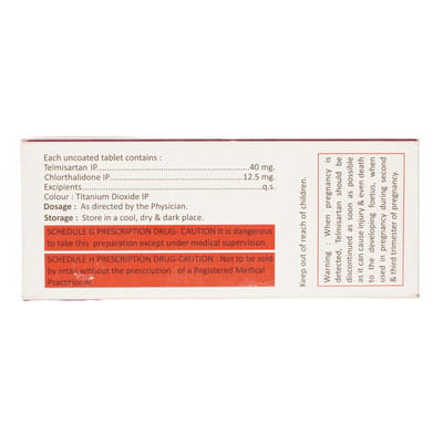 Telque Ch 40/12.5mg Strip Of 10 Tablets