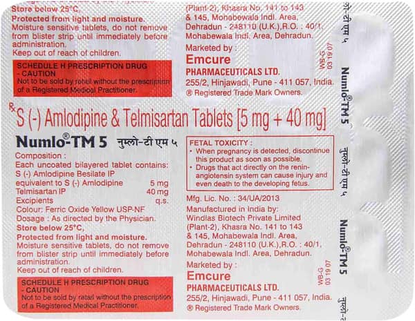 Numlo Tm 5mg Strip Of 15 Tablets