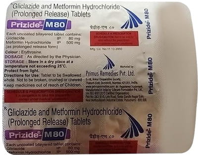 Prizide M 80mg Strip Of 15 Tablets