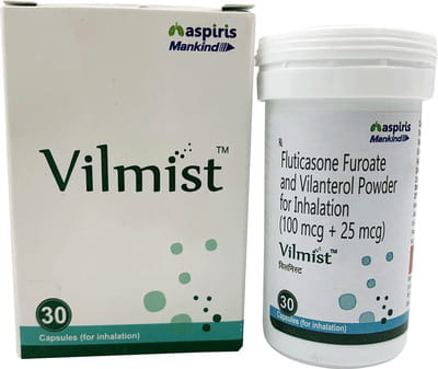 Vilmist 100/25mcg Bottle Of 30 Inhalation Capsules
