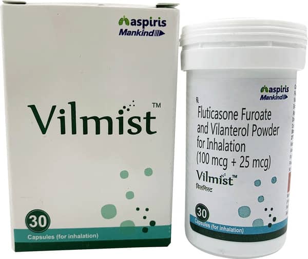 Vilmist 100/25mcg Bottle Of 30 Inhalation Capsules