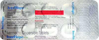 Iverhope 12mg Strip Of 10 Tablets