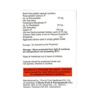 Rosycap Gold 10/150mg Strip Of 15 Capsules