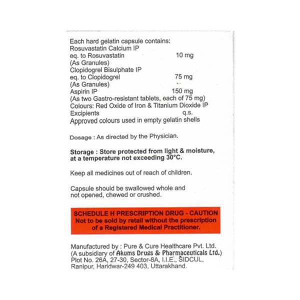 Rosycap Gold 10/150mg Strip Of 15 Capsules