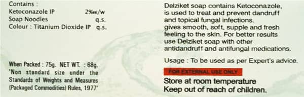 Delziket Medicated Soap 75gm