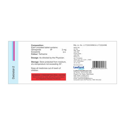 Debistal 2mg Strip Of 10 Tablets